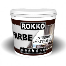 Краска водно-дисперсионная интерьерная латексная «Mattlatex» Rokko