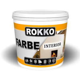 Краска водно-дисперсионная для стен и потолков Rokko