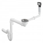 D16-10 сифон для гранитной кухонной мойки Hansgrohe, хром