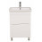 Тумба Альфа напольная 60 см белая c умывальником Элит