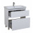 Тумба Элит напольная 80 см с умывальником Элит (Белый мат)