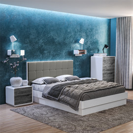 Кровать Астрид 1600 с подъемным механизмом серый