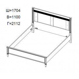 Кровать 1600 без подъемного механизма Afina