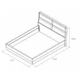 AVANGARD Кровать 1600 с подъемным механизмом (1-5)