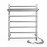Электрический полотенцесушитель Laris Стандарт П7 500 х 660 с полкой Э (подкл. справа)