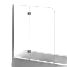 Шторка на ванну 120*150см, левая, профиль хром