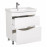 Тумба Альфа напольная 70 см белая с умывальником Frame
