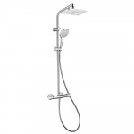 MYSELECT Showerpipe 240 душевая система с термостатом, белый/хром