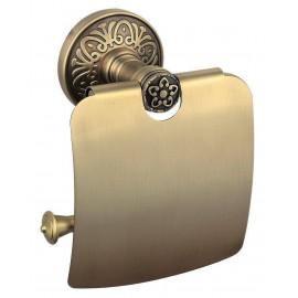 Держатель для туалетной бумаги Милано бронза закрытый 9626