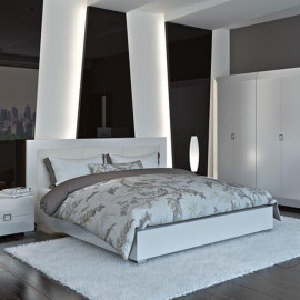 Кровать Карат 1800 White Glosse С Подъемным Механизмом