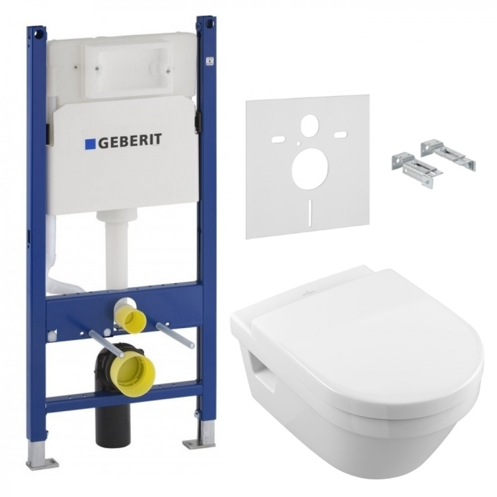 Комплект: ARCHITECTURA унитаз подвесной 5684HR01 с сид. soft-close + Geberit Duofix инсталляция 458.126.00.1