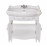 Тумба Микела 80 см белая с умывальником