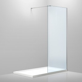 Стенка Walk-In 100*200см, каленое прозрачное стекло 8мм
