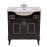 Тумба Беатриче 80 см черный патина хром с умывальником Нью Классик (позиция &quot;под заказ&quot;)