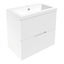 AIVA комплект мебели 60см белый: тумба подвесная , 2 ящика + умывальник накладной арт 15-68-060