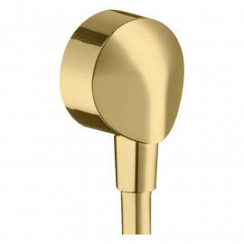 FIXFIT E шланговое подсоединение, 1/2`, без клапана обратного тока воды, внутренняя часть из латуни, полированное золото