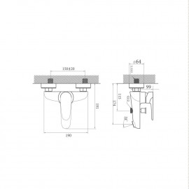 Смеситель для ванны City 9FA111B99N10