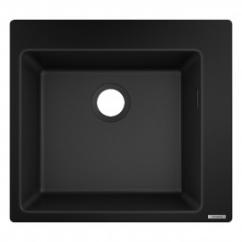 S510-F450 мойка для кухни, встроенная, размеры выреза: 54*49см, из материала Silicatec, цвет черный графит