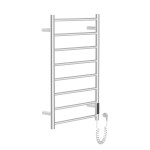 RONDO электрический полотенцесушитель R, 120W, 500*800мм, сталь 304, 8 перемычек круг, таймер, термостат 70°С, cromo