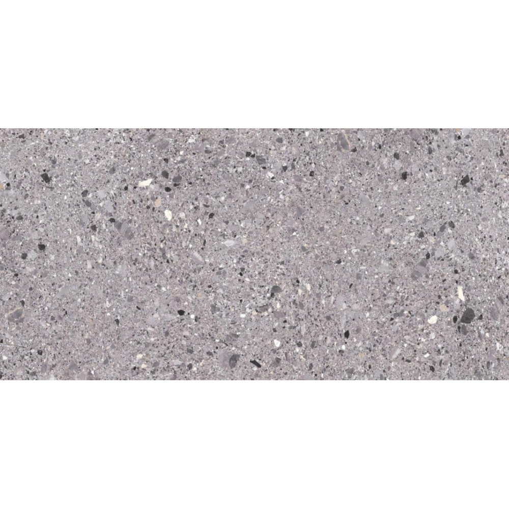 TERRAZZO плита керамогранит 600*1200 мм mono grey semi lappato Уп. 1,44м2/2шт