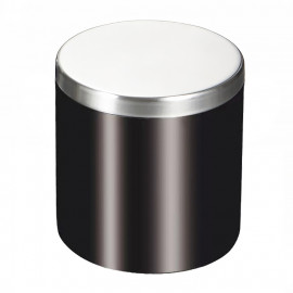 WROCLAW косметический контейнер отдельностоящий, нержавеющая сталь, черный матовый