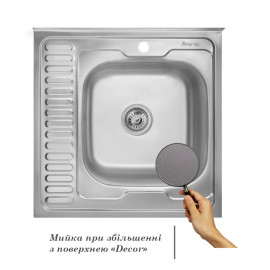 Кухонная мойка Imperial 6060-R Decor (IMP6060R06DEC)