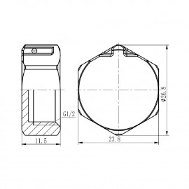 Заглушка SD Forte 1/2