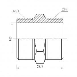 Ниппель SD Forte 3/4