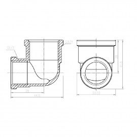 Уголок редукционный SD Forte 1/2