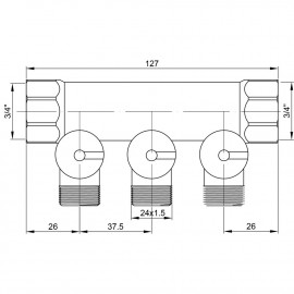 Коллектор Icma 3/4