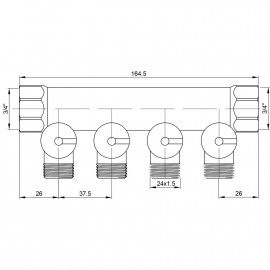 Коллектор Icma 3/4