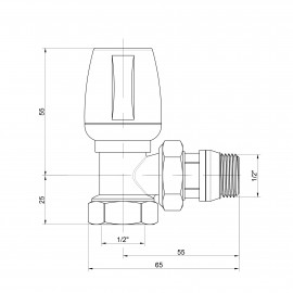 Кран радиаторный Icma 1/2