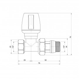 Кран радиаторный Icma 1/2