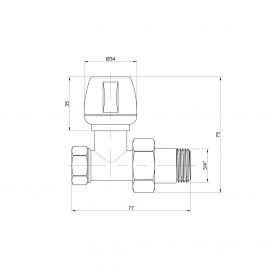 Кран радиаторный Icma 3/4