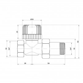 Кран радиаторный Icma 3/4