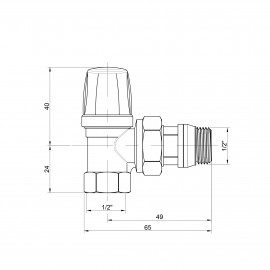 Кран радиаторный Icma 1/2