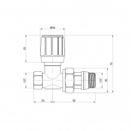 Кран радиаторный Icma 1/2