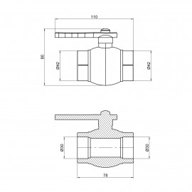 Кран шаровой PPR Alfa Plast 32