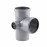 Крестовина канализационная TA Sewage 110х110х110х50, 90° (левая)