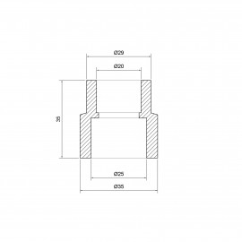 Муфта PPR Alfa Plast 25х20