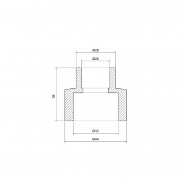 Муфта PPR Alfa Plast 32х20