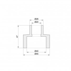 Муфта PPR Alfa Plast 40х20