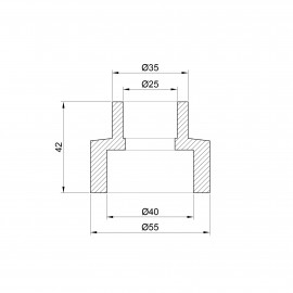 Муфта PPR Alfa Plast 40х25