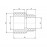 Муфта PPR Blue Ocean 50х20 редукционная