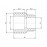 Муфта PPR Blue Ocean 75х32 редукционная