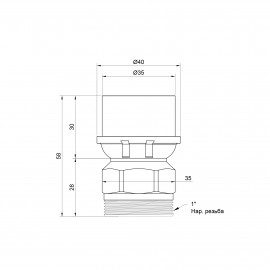 Переходник пресс Icma 32х1