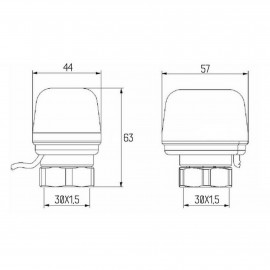 Сервопривод Icma 220V тип открытый №983 (NA)