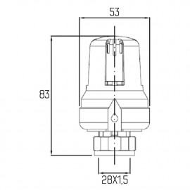 Термоголовка Icma 28х1,5 №986