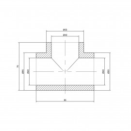 Тройник PPR Alfa Plast 40