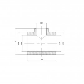 Тройник PPR Alfa Plast 40х25х40